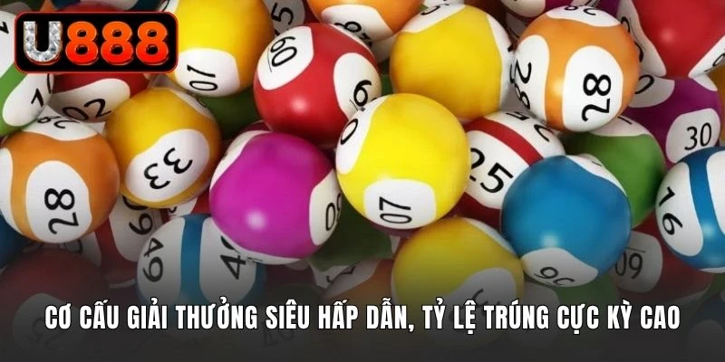 Cơ cấu giải thưởng siêu hấp dẫn, tỷ lệ trúng cực kỳ cao