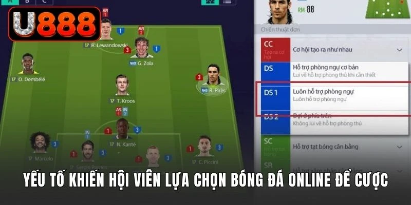 Yếu tố khiến người chơi lựa chọn bóng đá online để đặt cược